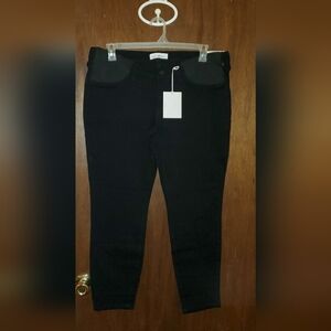 NWT KanCan Maternity Black Skinny Jeans Sz 17
